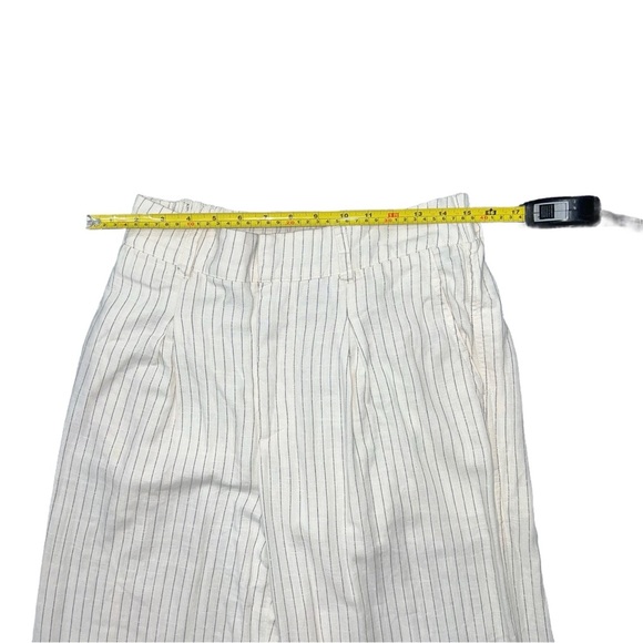 Wild Fable 2-Piece Cream Striped Wide-Leg Pants (S) & Top (M) Linen Blend - Picture 7 of 11